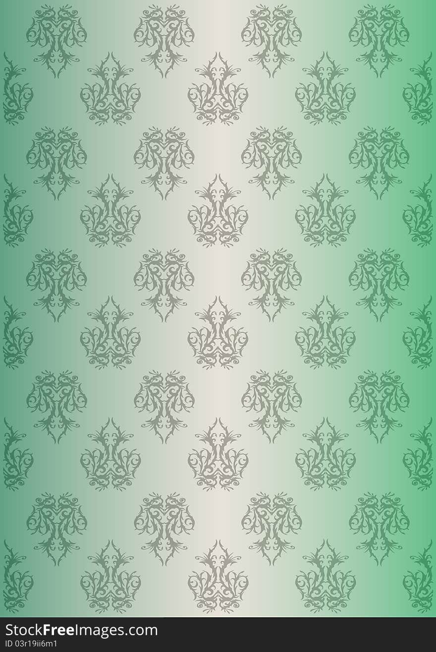 Floral Green Background