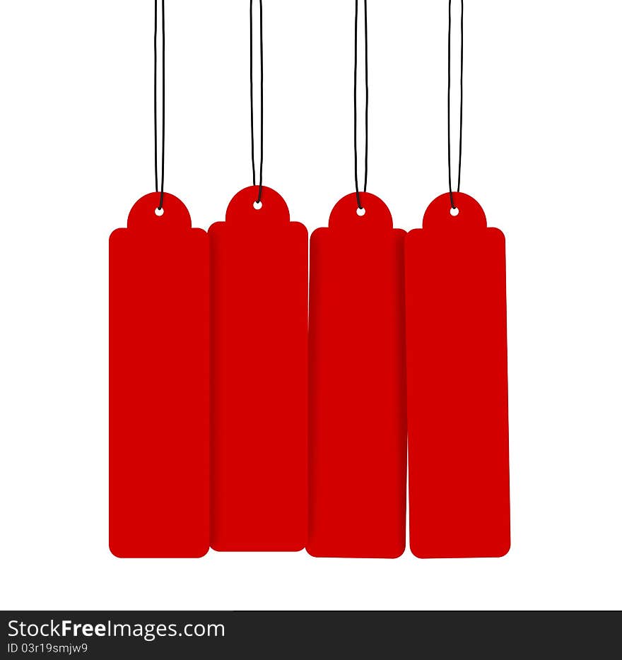 Red Hanging Tags