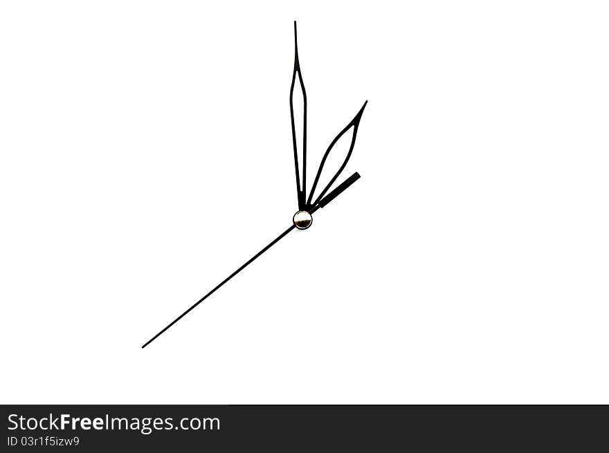 Time arrow isolated on a white background