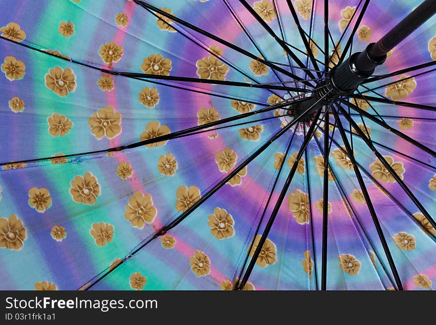 Colorful of the umbrella for background