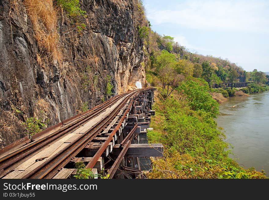 Death Railway in Kanchanaburi, Thailand