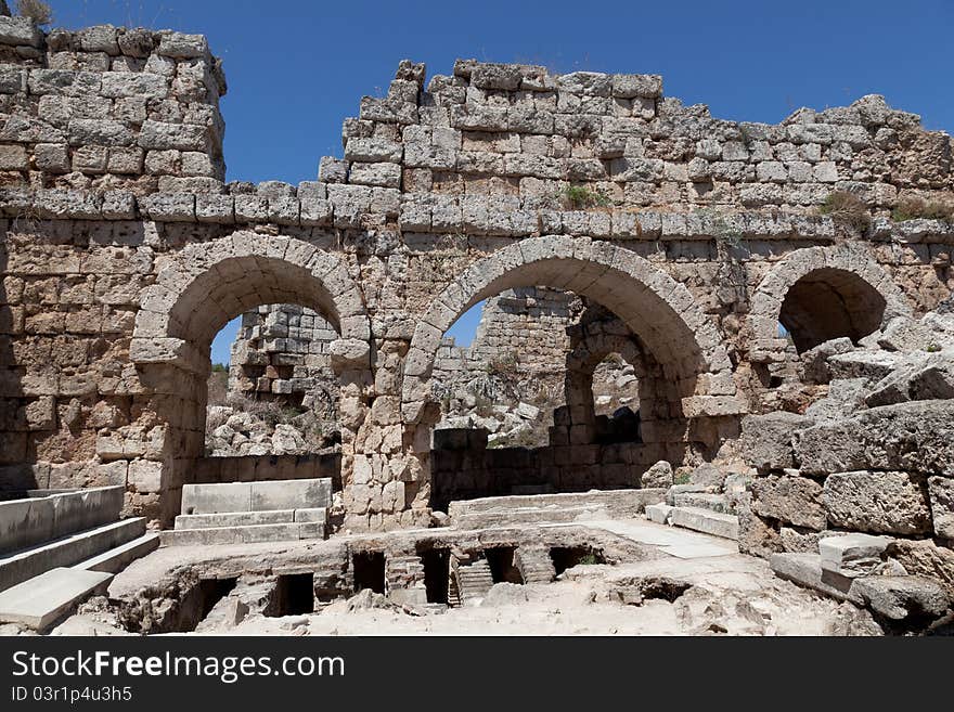 Ancient city of Perge near Antalya Turkey. Ancient city of Perge near Antalya Turkey