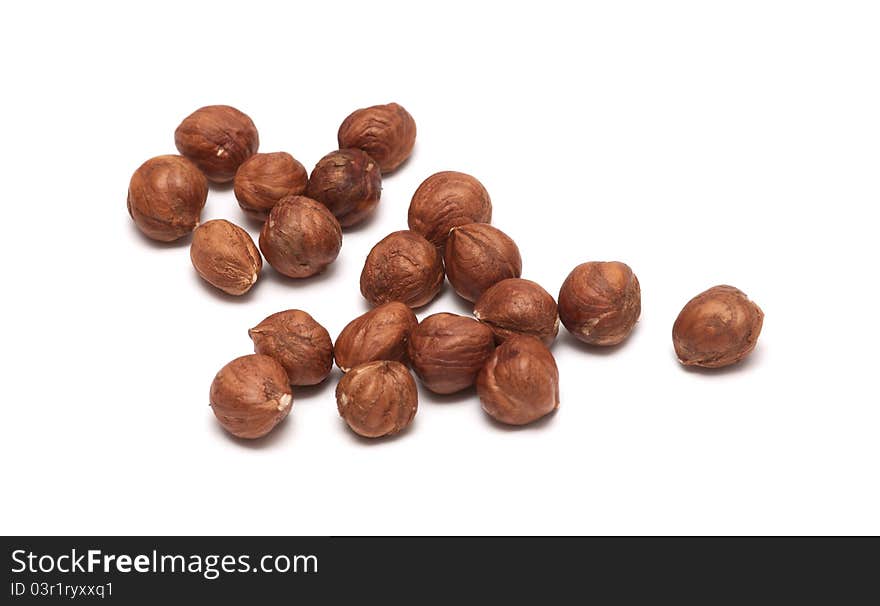 Peanuts on white background / 11