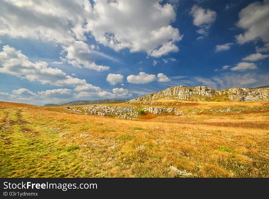 Mountain range. natural composition.sunlight.