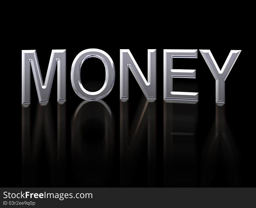 Money chrome font