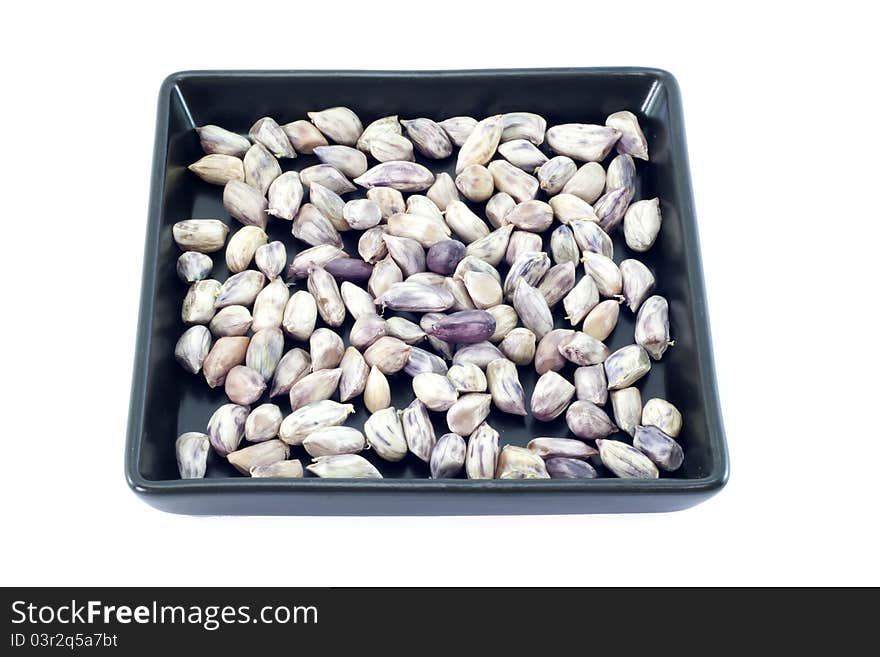 Peanuts On Black Plate