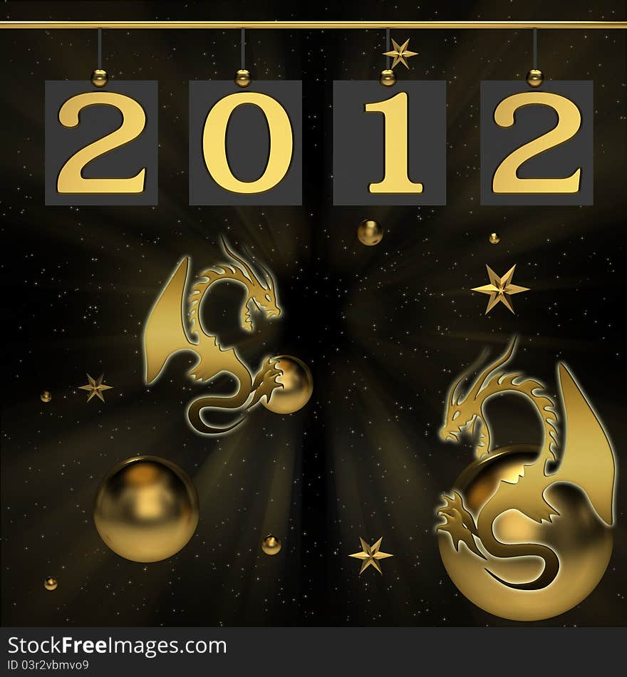 Background for new 2012 year