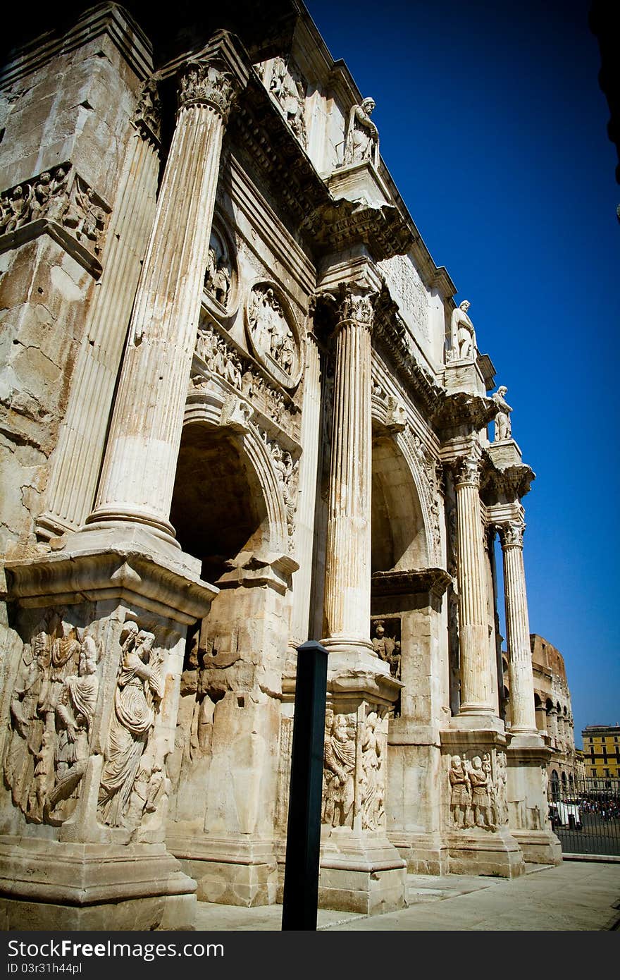 Arch of Emperor Constantin in Rome, Italy. Arch of Emperor Constantin in Rome, Italy.