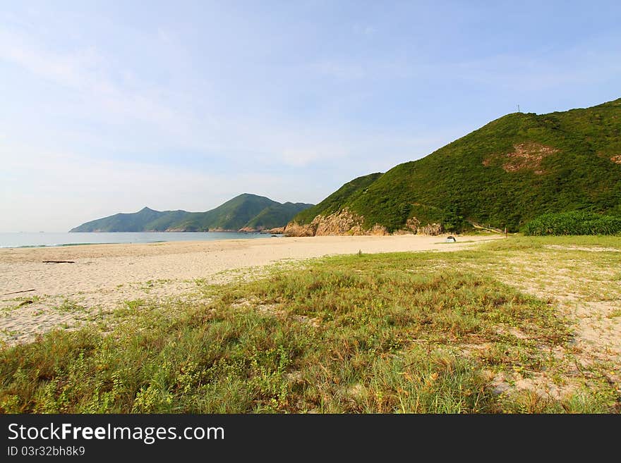 Ham Tin Wan beach in Hong Kong