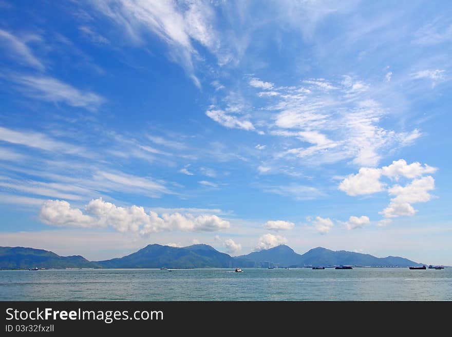 Seascape along the coast