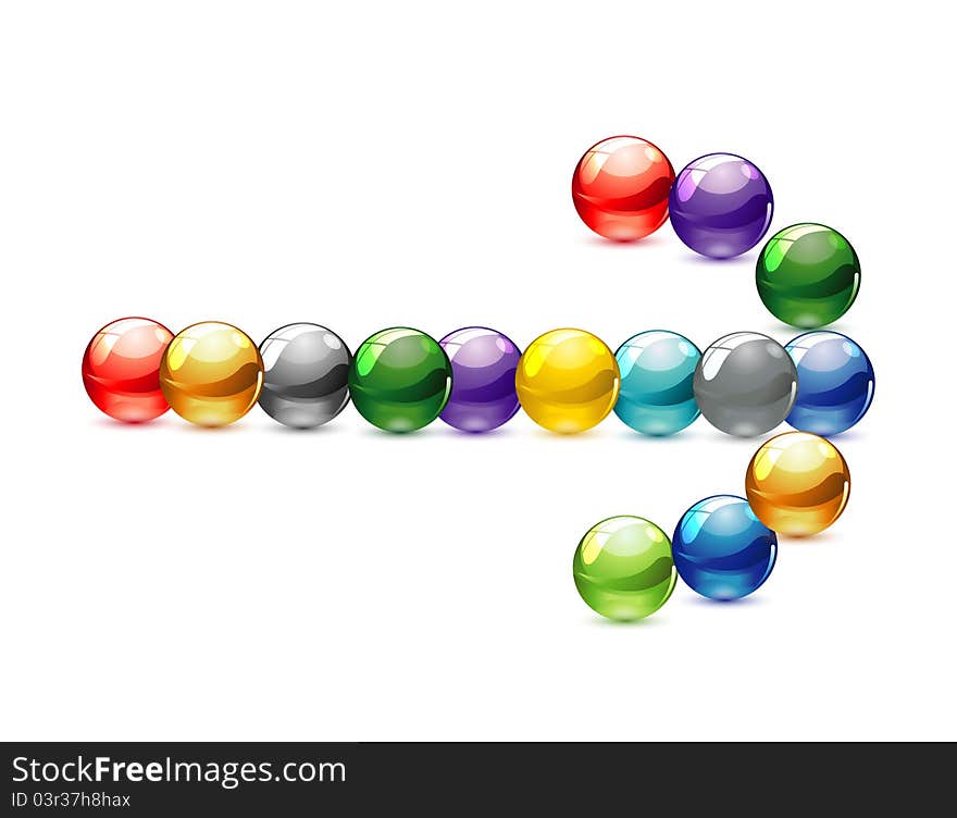 Glass and web technology colored circles symbol. Glass and web technology colored circles symbol