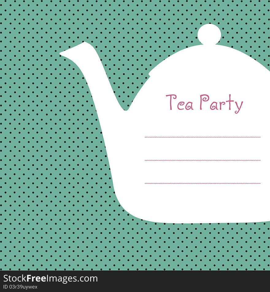 Tea party invitation