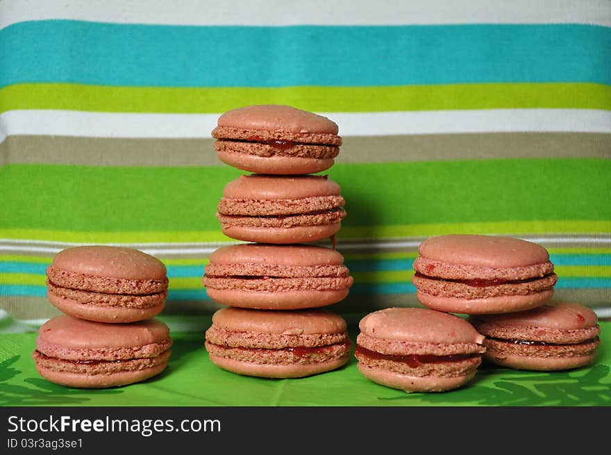 Macarons and stripes