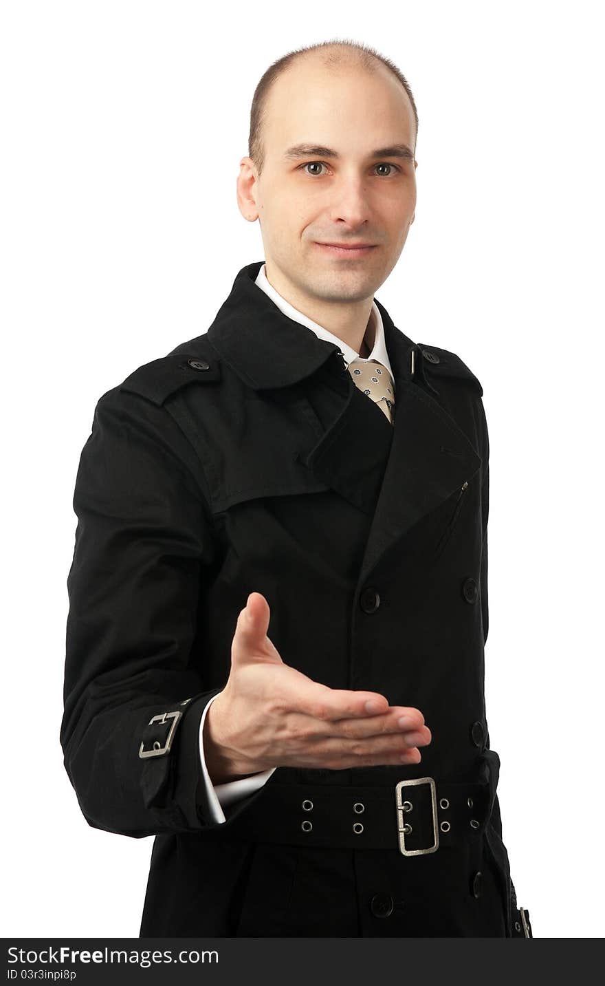 Man Extending Hand To Shake