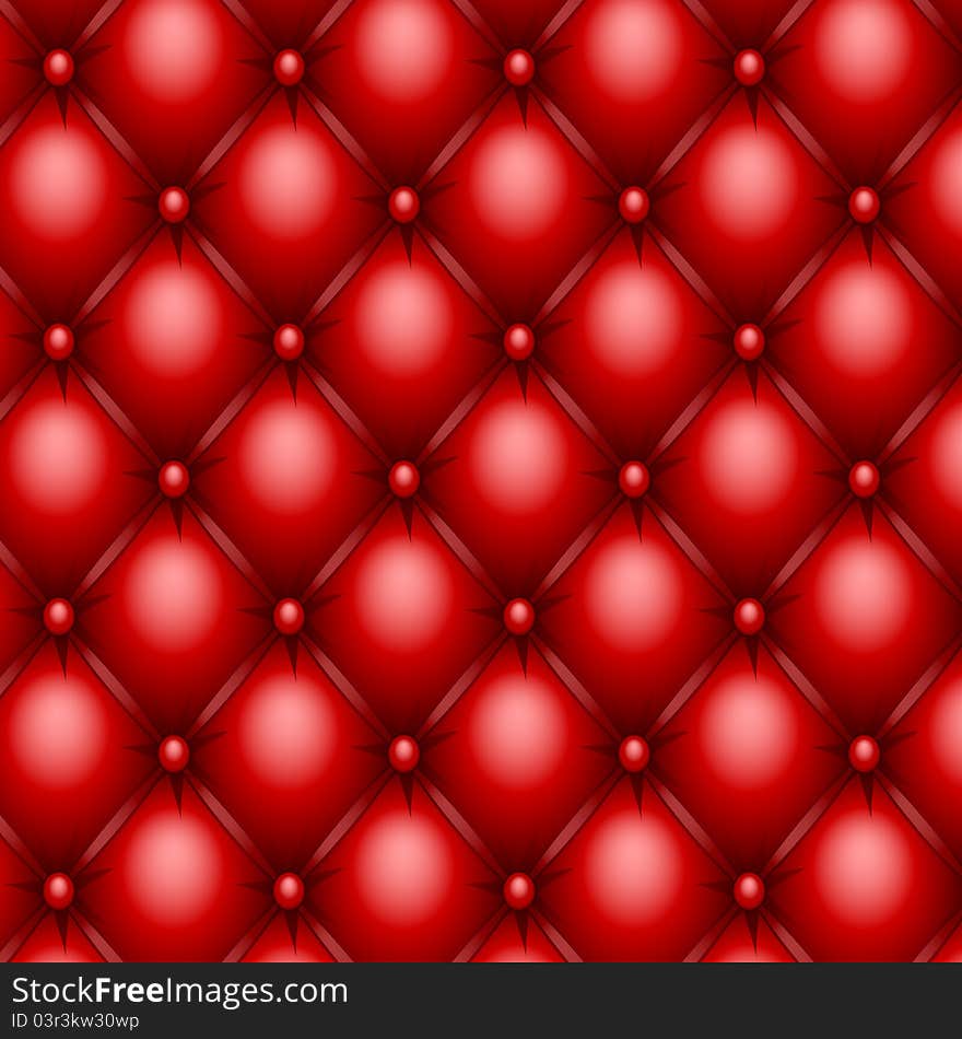 Red upholstery texture without gradient mesh