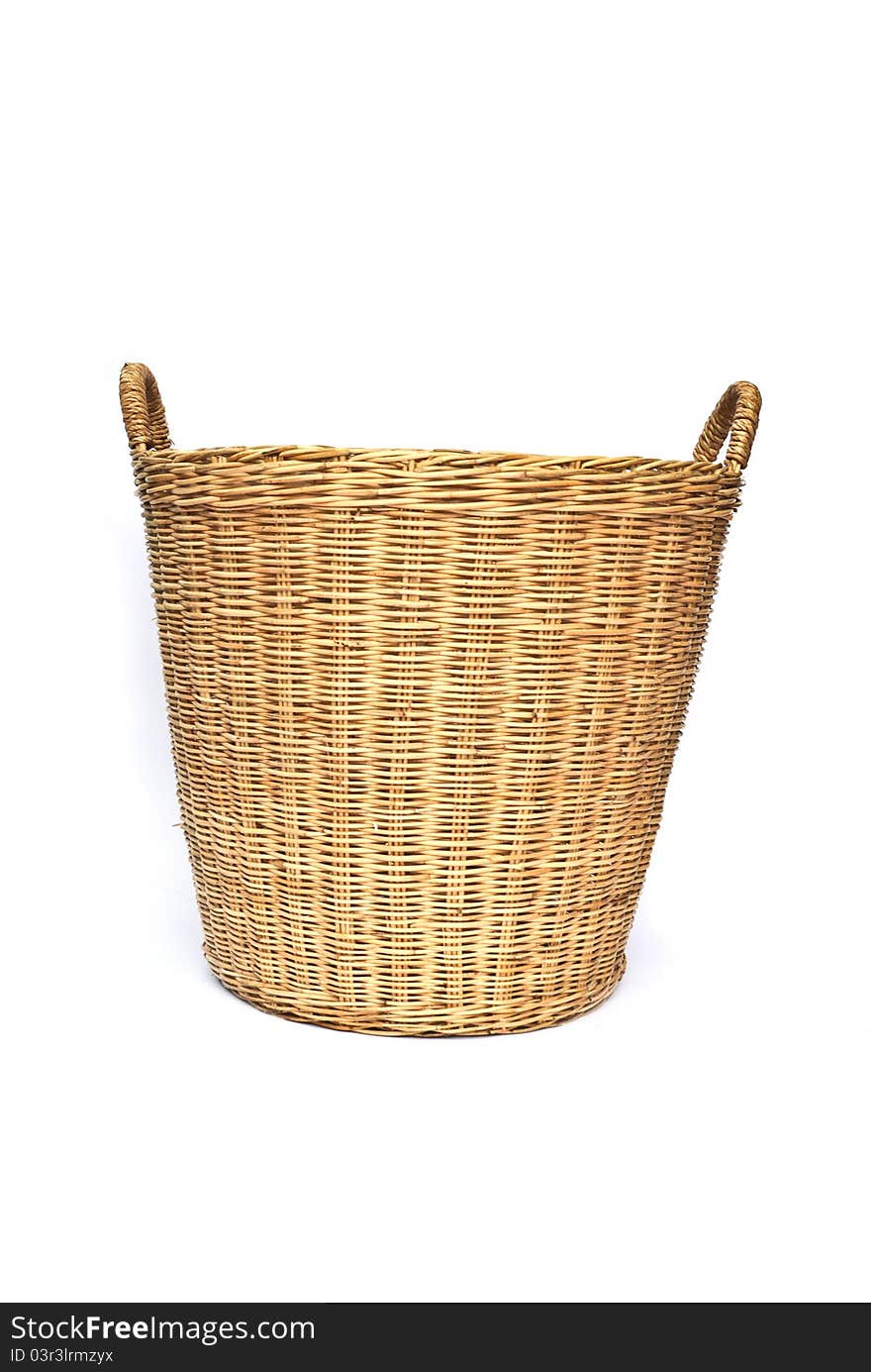 Basket on the white background