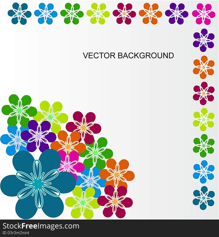 Flowers vector background, use any where you can.