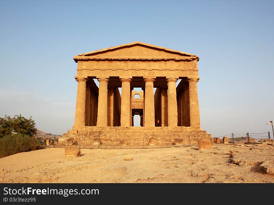 The Temple of Concord at the Valley of the Temples