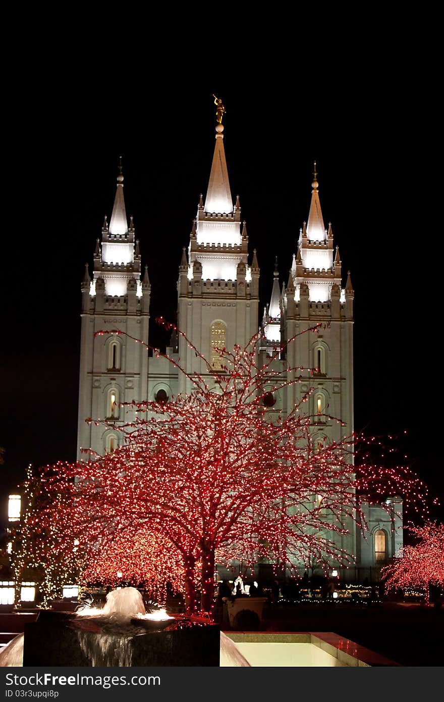 SLC Temple Christmas