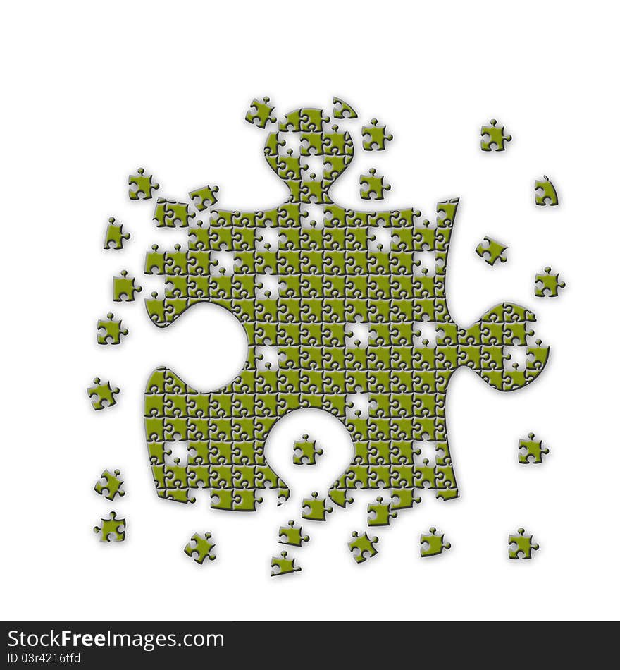 Illustration of a jigsaw puzzle