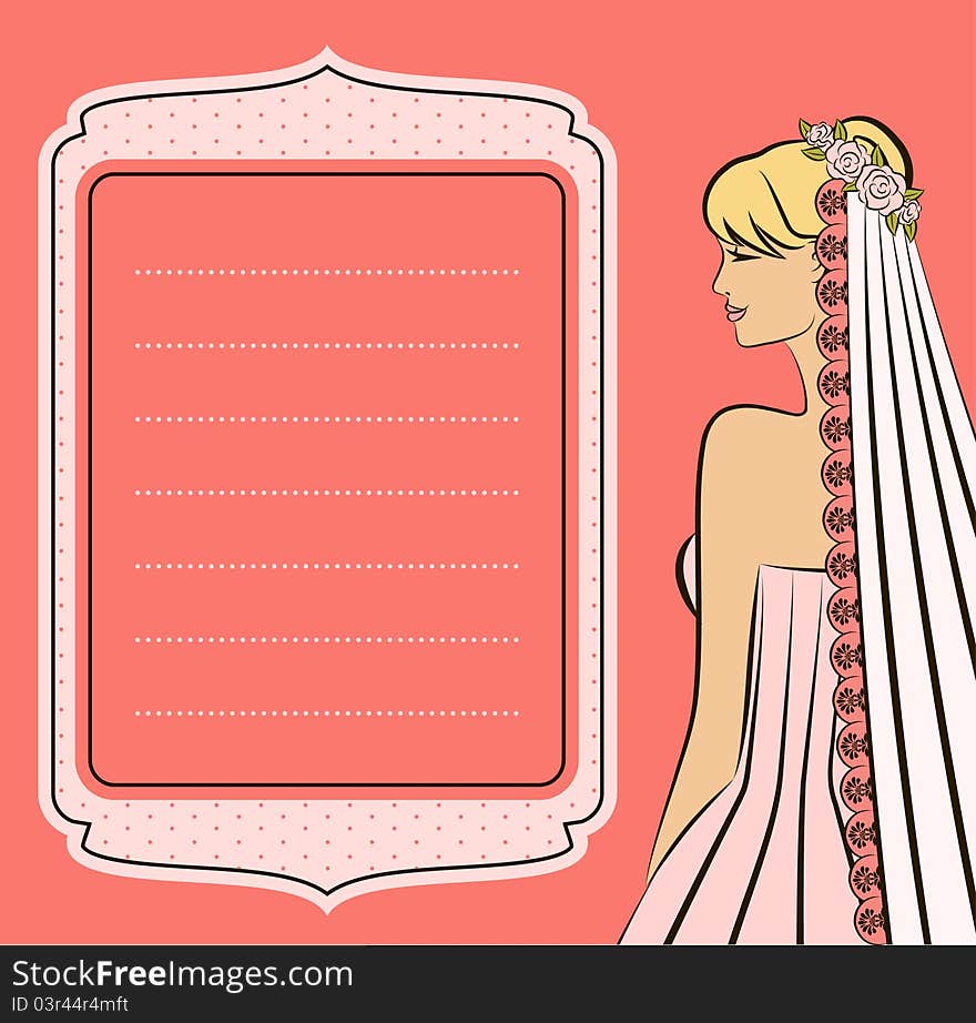 Illustration Of Beautiful Bride