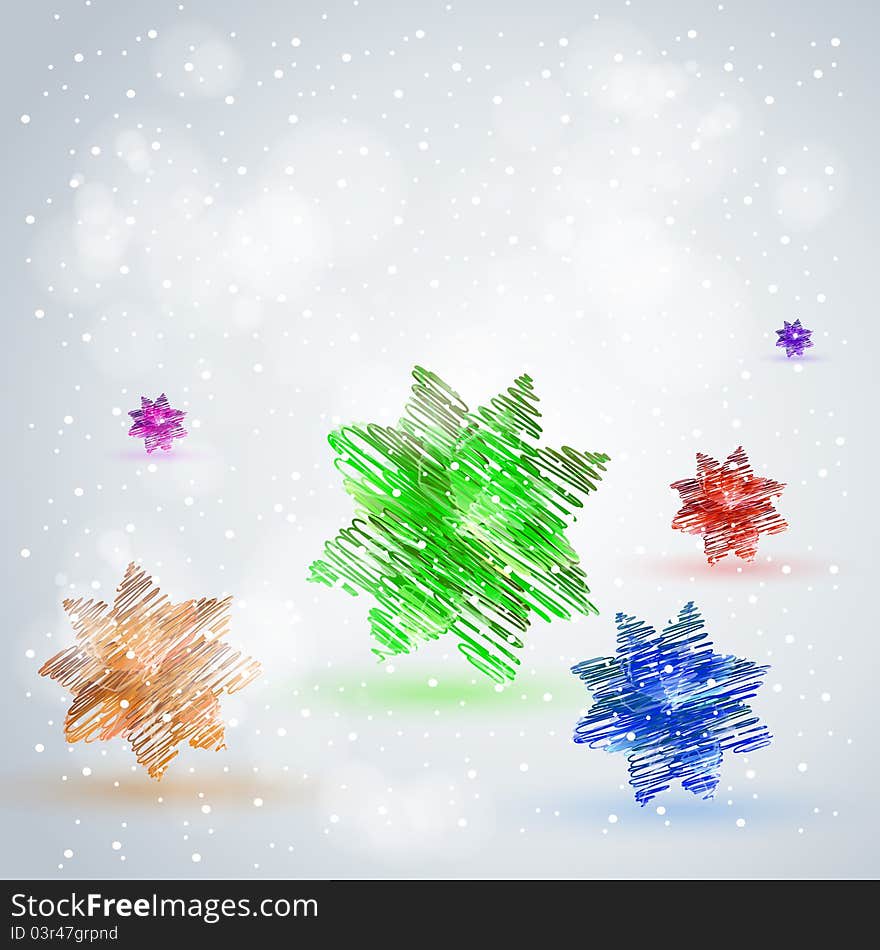 Abstract stars background art concept