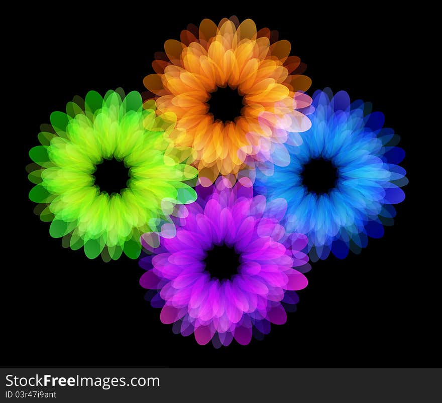 Flower Art Background