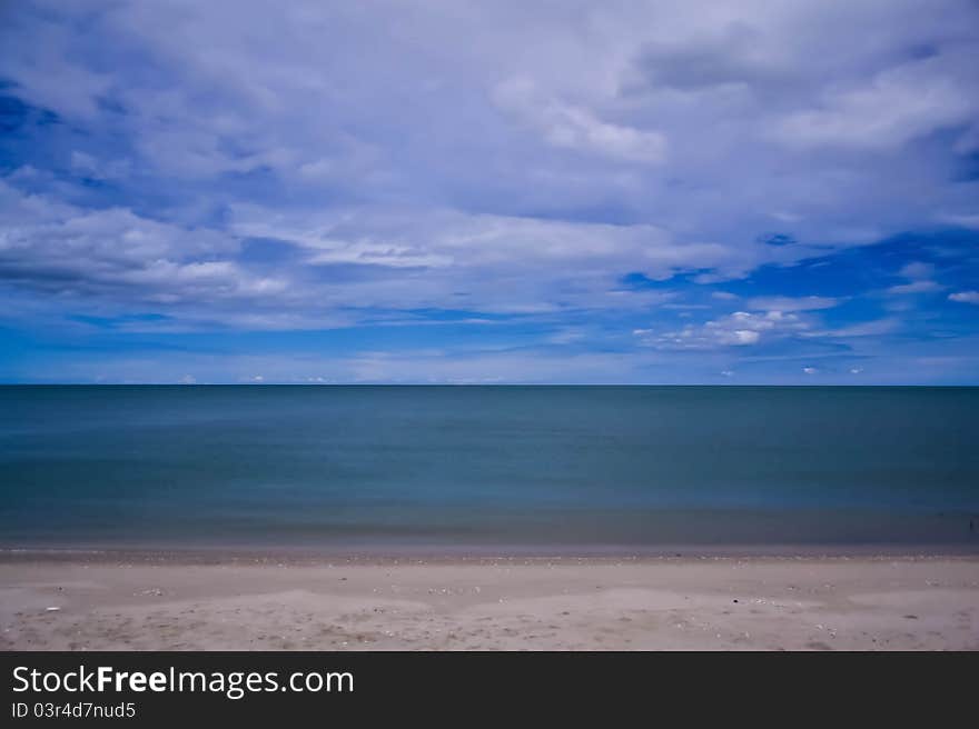 Seaside and sky of thailand