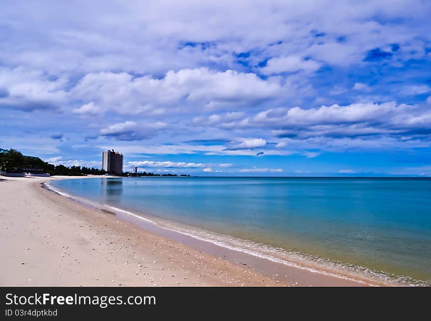 Seaside and sky of thailand