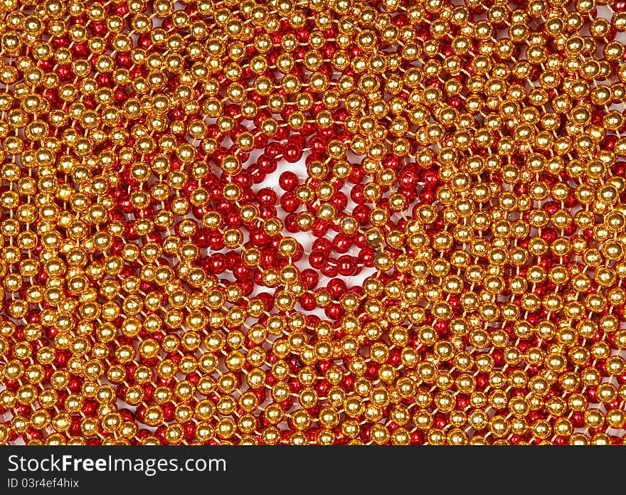 Christmas decoration on white background