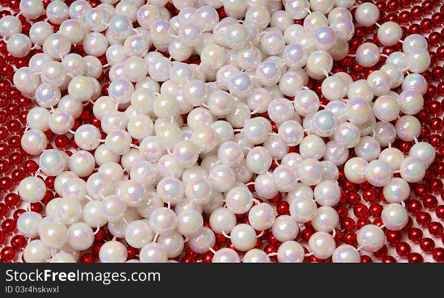 Christmas decoration on white background