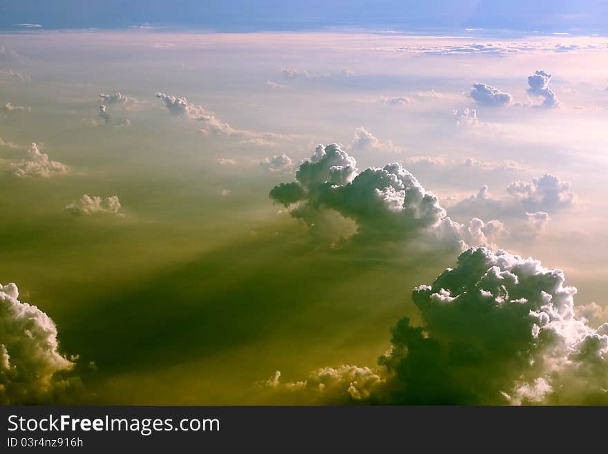 The beautiful cloud in the sky of north India