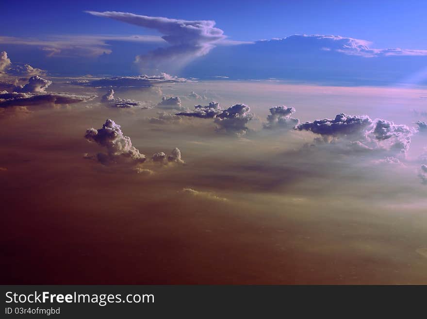 The beautiful cloud in the sky of north India