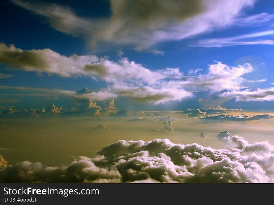 The beautiful cloud in the sky of north India