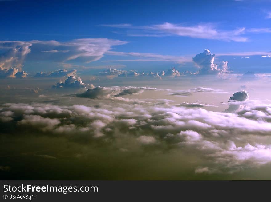 The beautiful cloud in the sky of north India