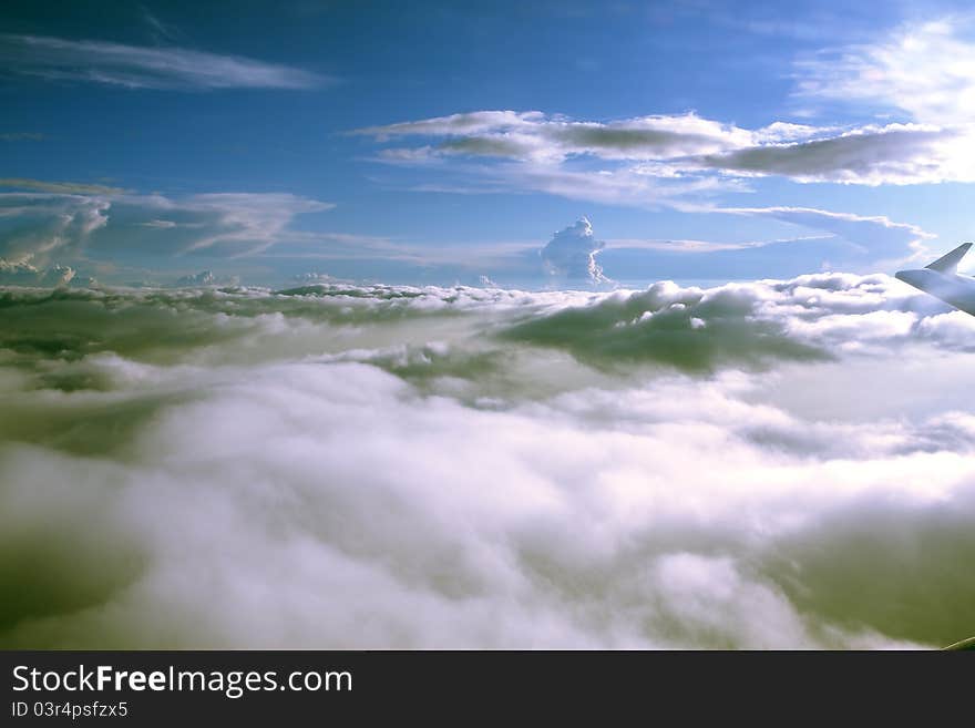 The beautiful cloud in the sky of north India