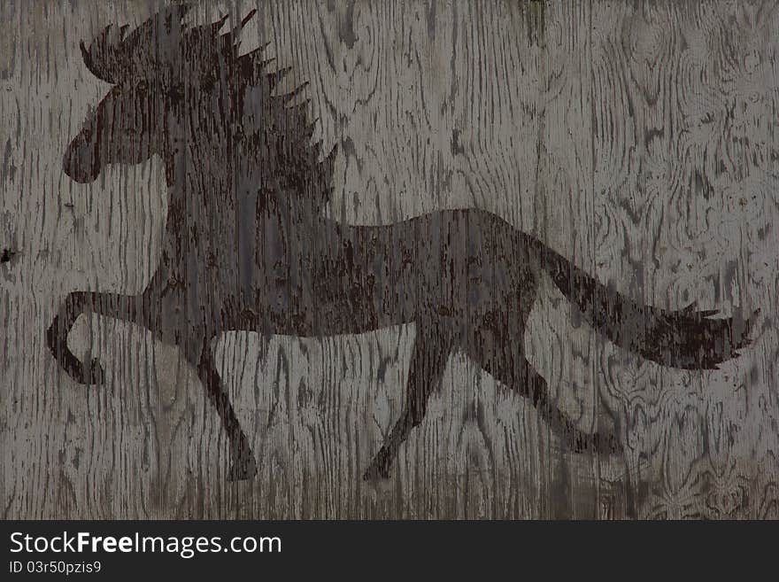 Wooden horse texture