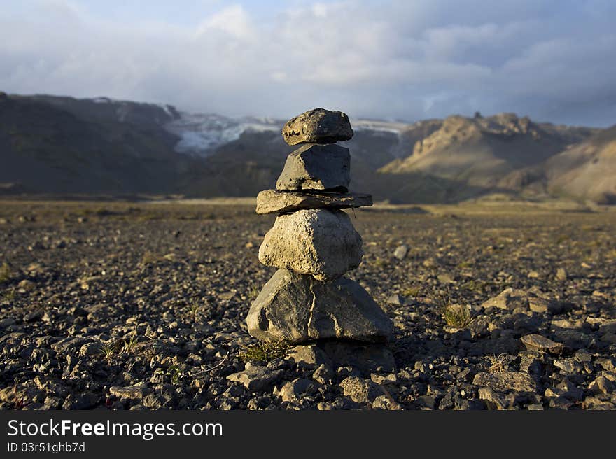 Stone pile