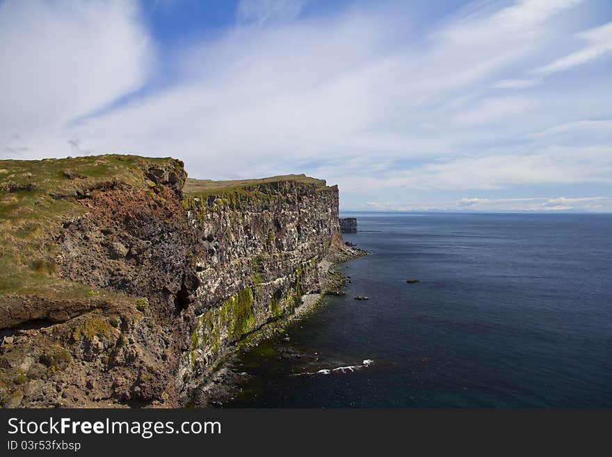 Sea cliffs at Látrabjarg