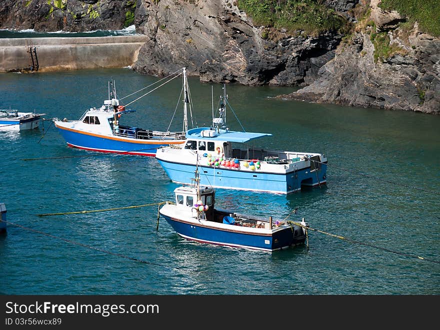 Boats in Port Isaac