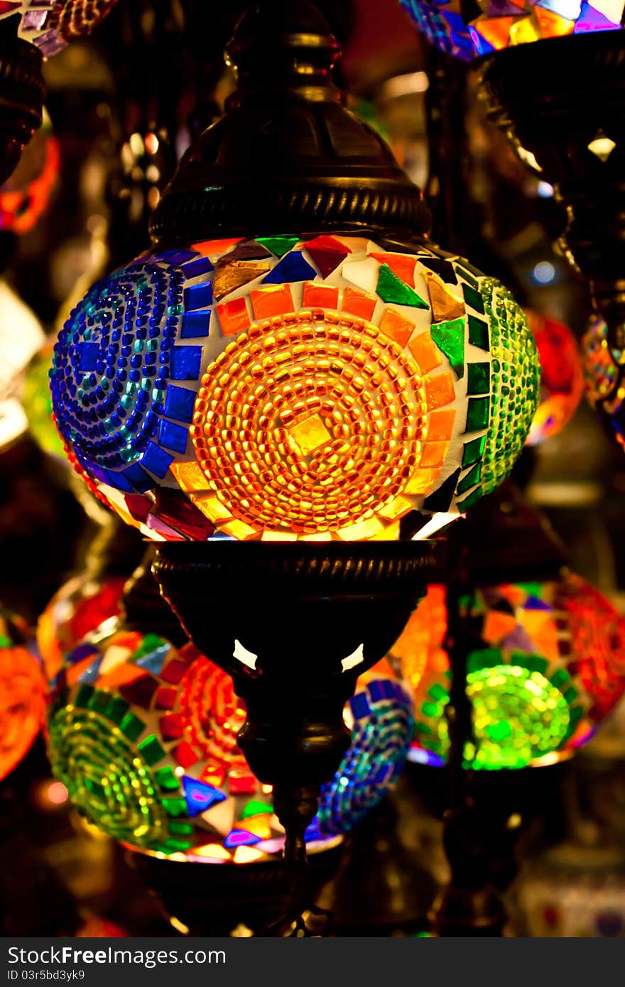 Traditional Arabic lantern, Istanbul bazar. Traditional Arabic lantern, Istanbul bazar