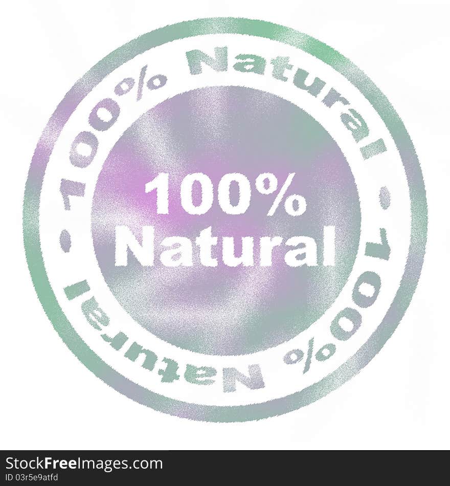 100 percent natural rubber stamp