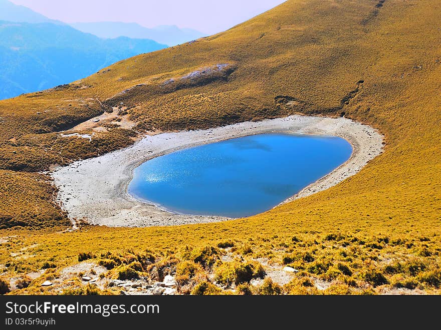 A mountain lake