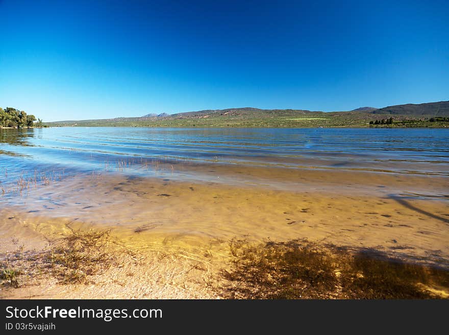 Lonely lake in South Africa