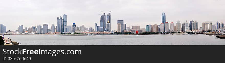 Qingdao coastline panorama