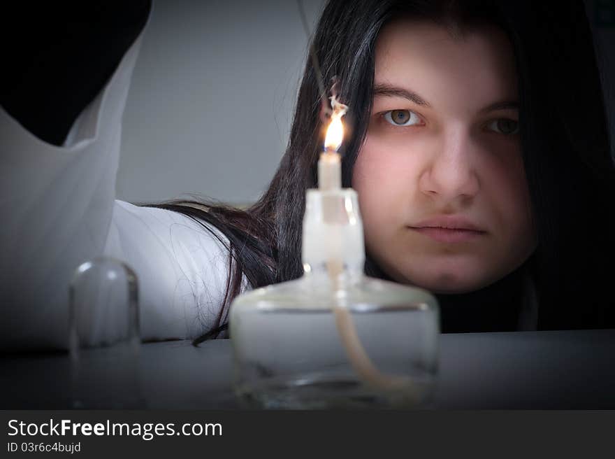 Portrait of medical students in the laboratory. Portrait of medical students in the laboratory