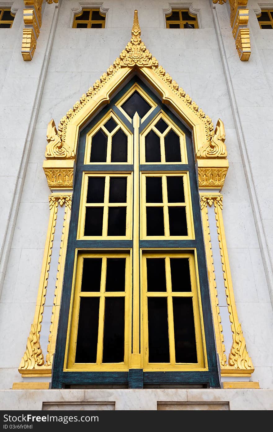 Art Windows in Thailand Temple