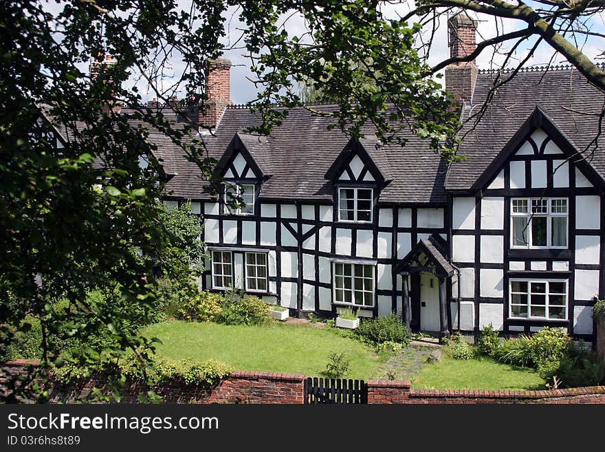 Black and white houses