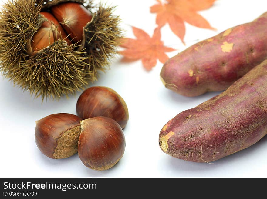 Chestnut and sweet potato