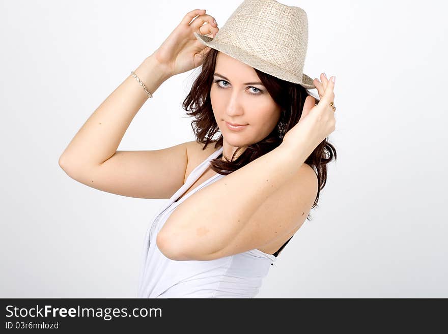 Studio portrait of a sexy girl